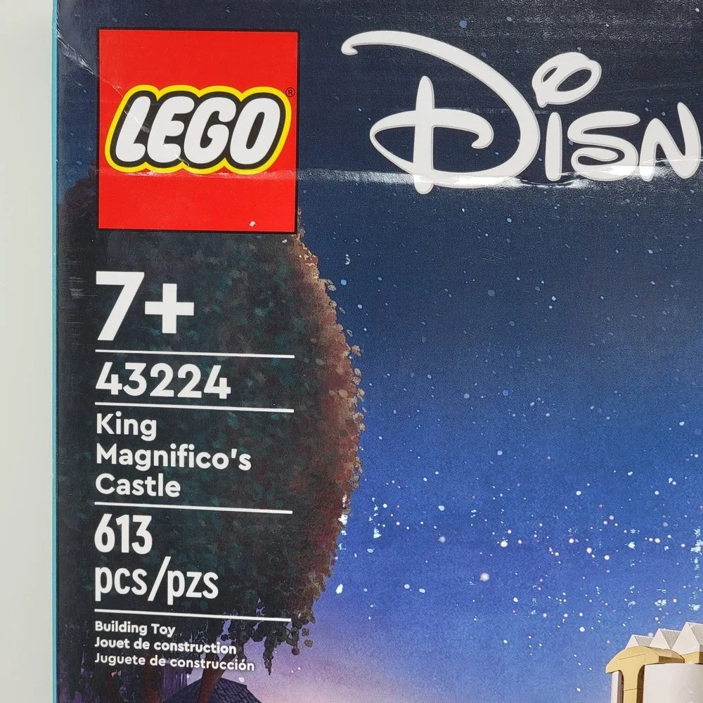 New LEGO 43224 Disney Wish King Magnifico's Castle Building Toy Set - 613 pieces
